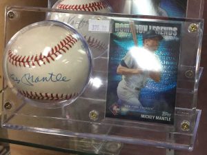 Mickey Mantle signed baseball