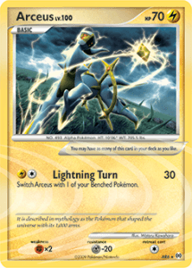 Platinum Arceus card AR6