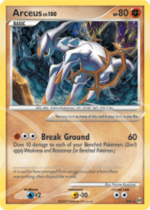 Platinum Arceus card AR8