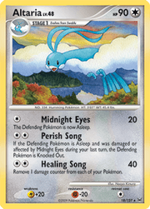 Platinum set card 18