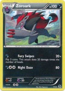 Pokemon Black White Trainer Kit Zoroark Deck card 17