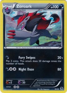 Pokemon Black White Trainer Kit Zoroark Deck card 30