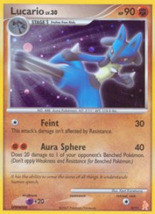 Pokemon Diamond and Pearl Trainer Kit Lucario card 3