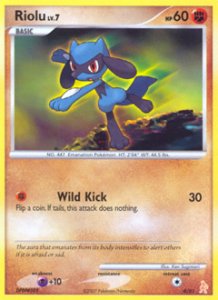 Pokemon Diamond and Pearl Trainer Kit Lucario card 6