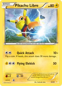 Pokemon XY Trainer Kit Pikachu Libre Deck card 14