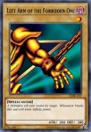 Yugioh banned list card Left Arm of the Forbidden One