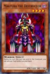 Yugioh banned list card Makyura the Destructor