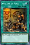 Yugioh banned list card One Day of Peace