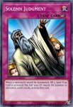 Yugioh banned list card Solemn Judgment