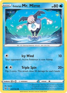 Pokemon Rebel Clash card 037 Galarian Mr. Mime