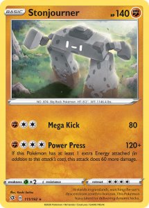 Pokemon Rebel Clash card 111 Stonjourner