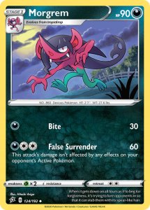Pokemon Rebel Clash card 124 Morgrem