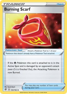 Pokemon Rebel Clash card 155 Burning Scarf