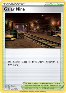 Pokemon Rebel Clash card 160 Galar Mine